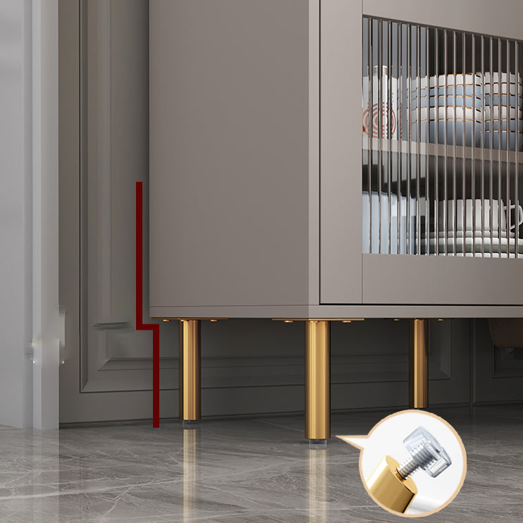 Gam Sideboard Cabinet con cassetti di pietra e server da pranzo in legno