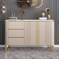 Armadietto di sideboard in pietra e legno con cassetti a buffet glam