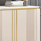Armadietto di sideboard in pietra e legno con cassetti a buffet glam