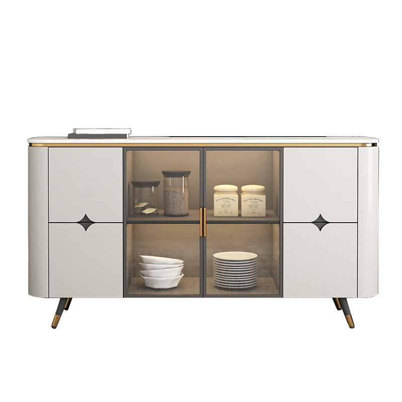 Glam Sideboard Armadio con cassetti tavolo da sideboard beige per cucina