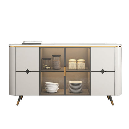 Glam Sideboard Armadio con cassetti tavolo da sideboard beige per cucina