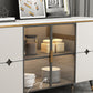 Glam Sideboard Armadio con cassetti tavolo da sideboard beige per cucina