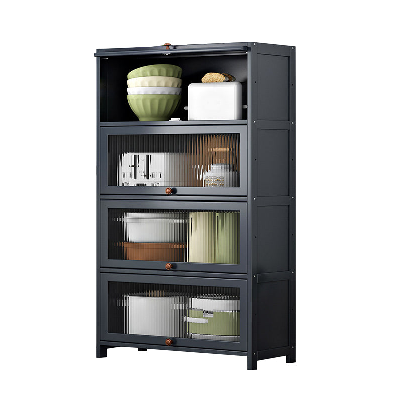 Server di cucina in bambù grigio moderno server per soggiorno