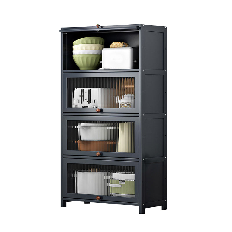 Server di cucina in bambù grigio moderno server per soggiorno