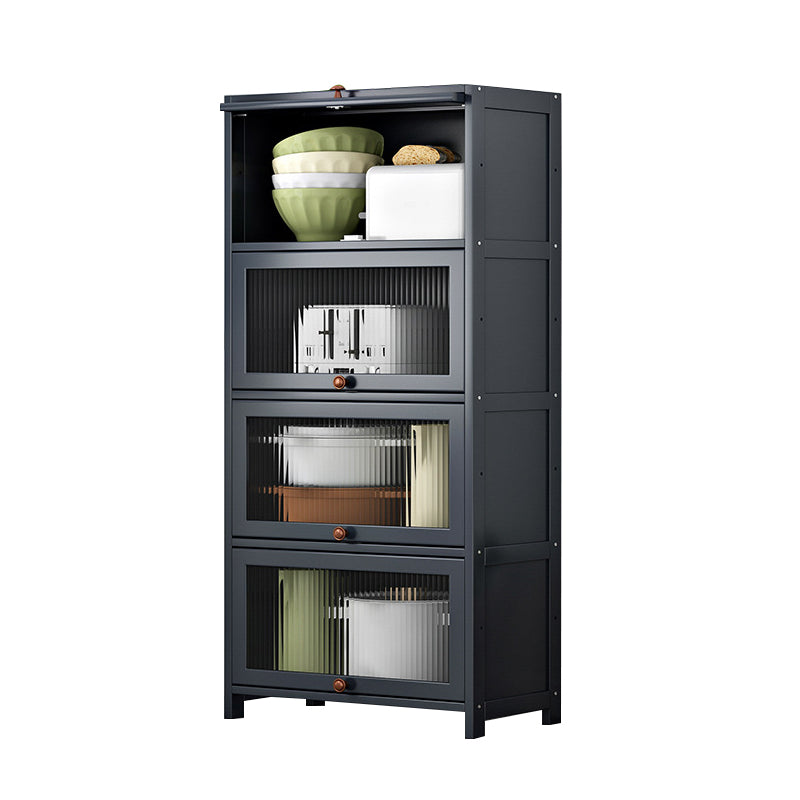 Server di cucina in bambù grigio moderno server per soggiorno