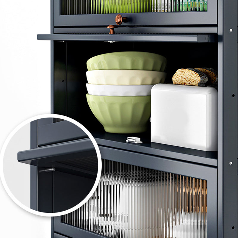 Server di cucina in bambù grigio moderno server per soggiorno