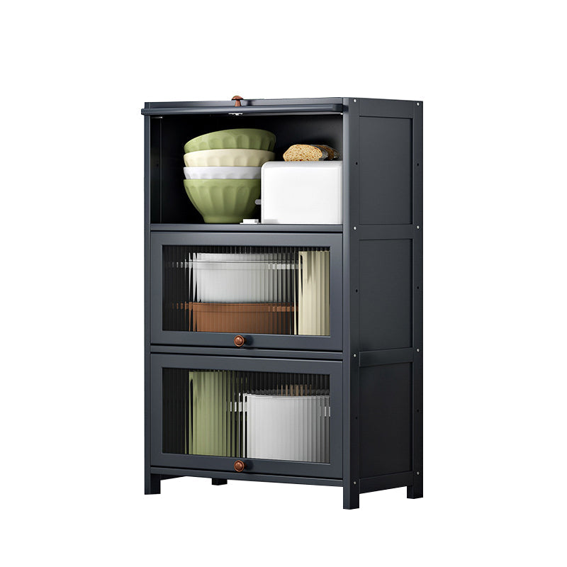 Server di cucina in bambù grigio moderno server per soggiorno