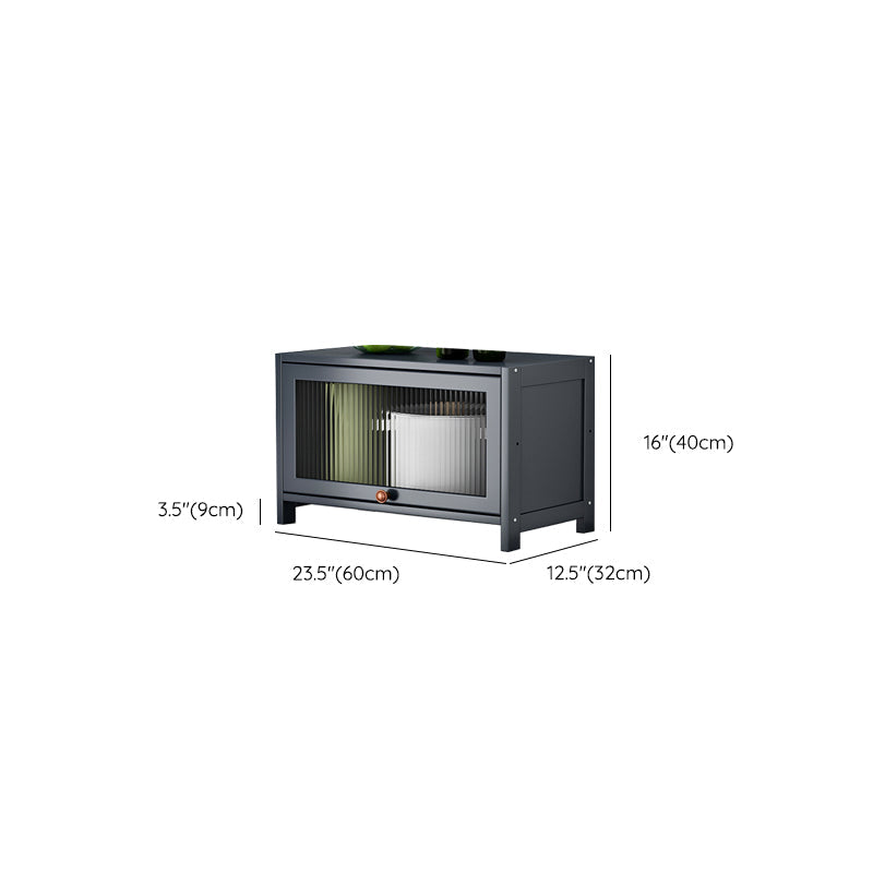 Server di cucina in bambù grigio moderno server per soggiorno