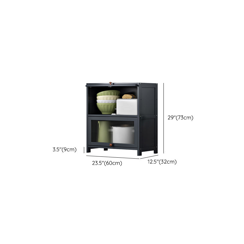 Server di cucina in bambù grigio moderno server per soggiorno