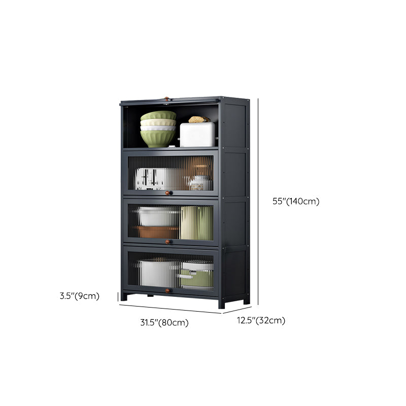 Server di cucina in bambù grigio moderno server per soggiorno