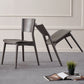 Solid Wood Contemporary Dining Chair Kitchen Armless Open Back Chair