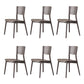 Solid Wood Contemporary Dining Chair Kitchen Armless Open Back Chair