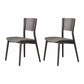 Solid Wood Contemporary Dining Chair Kitchen Armless Open Back Chair