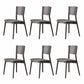 Solid Wood Contemporary Dining Chair Kitchen Armless Open Back Chair