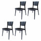 Solid Wood Contemporary Dining Chair Kitchen Armless Open Back Chair