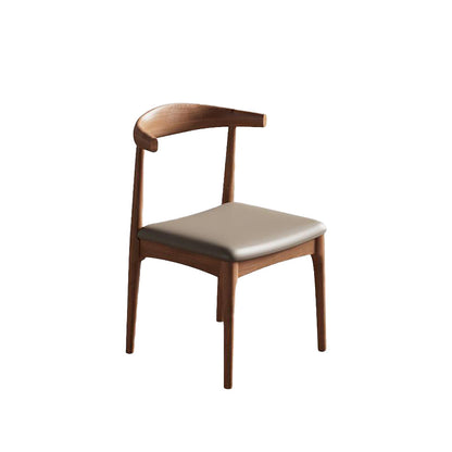 ウォルナットの現代的なキッチンダイニングチェアソリッドウッドサイドチェア