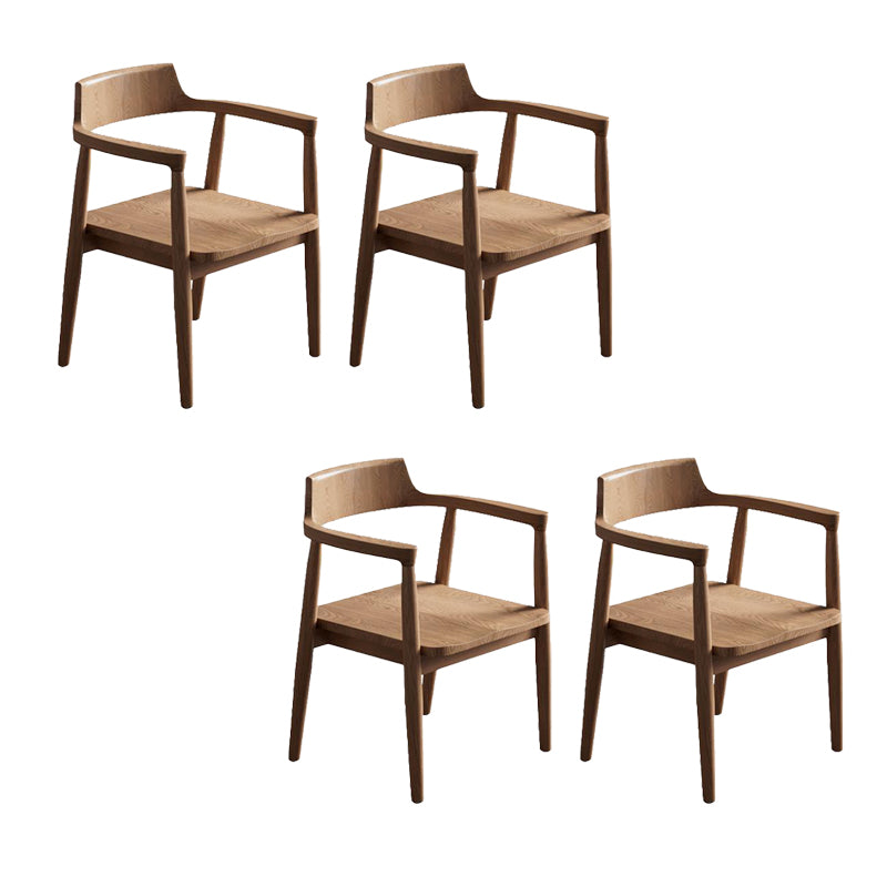 ウォルナットの現代的なキッチンダイニングチェアソリッドウッドサイドチェア