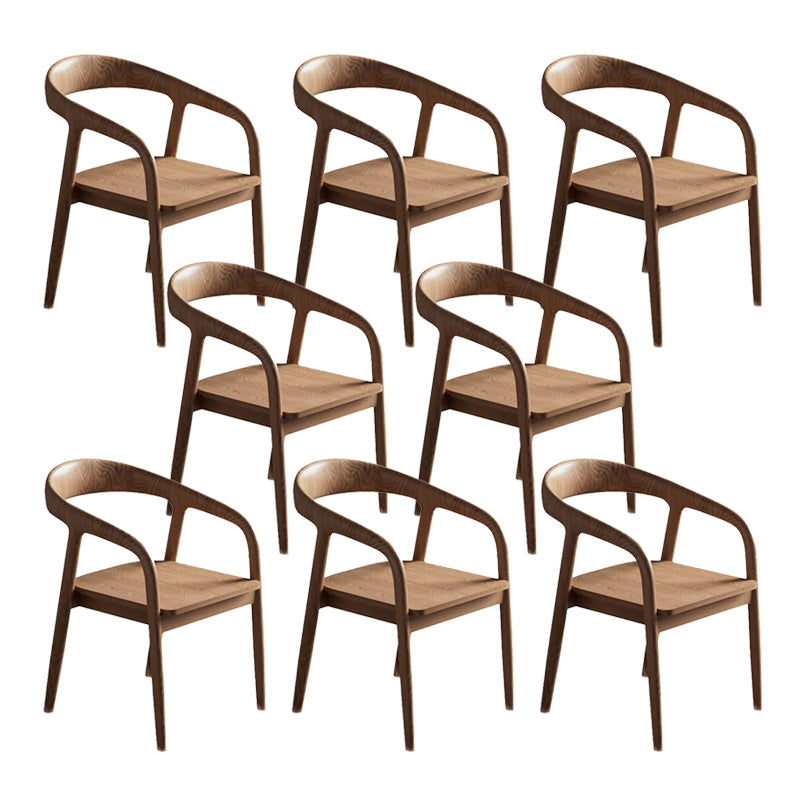 ウォルナットの現代的なキッチンダイニングチェアソリッドウッドサイドチェア