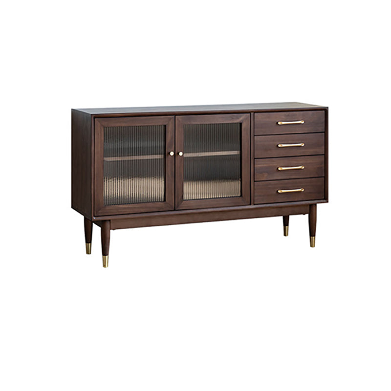 Contemporary Sideboard Cabinet Solid Wood Sideboard Table 55.12 "L x 15.75 "W x 31.50 "H Clearhalo 'buffet_sideboard' 'Buffets & Sideboards' 'furn' 'furn_buffet_sideboard' 'Furniture' 'Kitchen & Dining Furniture' 6579708