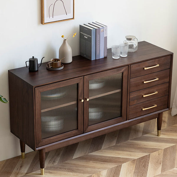 Contemporary Sideboard Cabinet Solid Wood Sideboard Table 55.12 "L x 15.75 "W x 31.50 "H Clearhalo 'buffet_sideboard' 'Buffets & Sideboards' 'furn' 'furn_buffet_sideboard' 'Furniture' 'Kitchen & Dining Furniture' 6579714