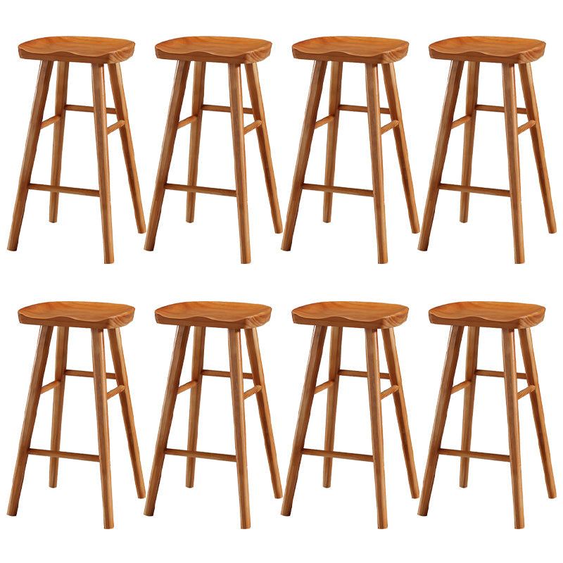 Massivholz Barhocker moderner Rückenless Counterhocker für Bristol