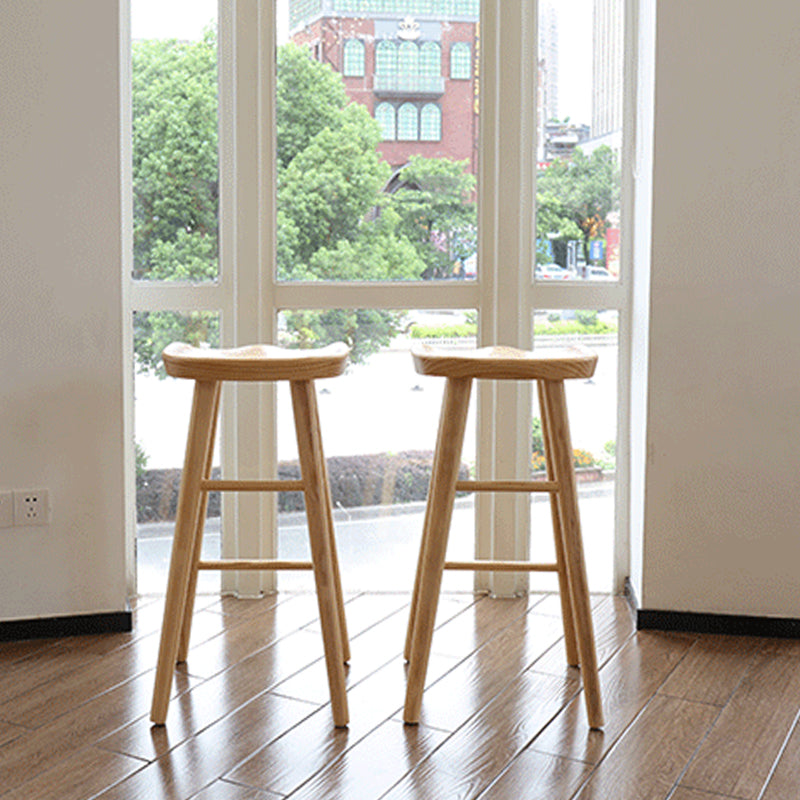 Massivholz Barhocker moderner Rückenless Counterhocker für Bristol