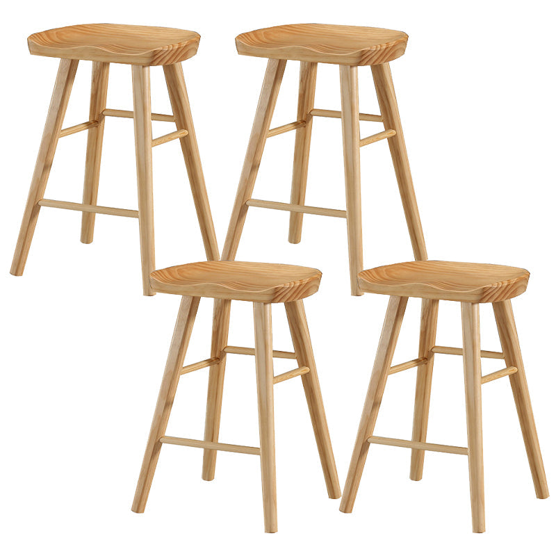 Massivholz Barhocker moderner Rückenless Counterhocker für Bristol