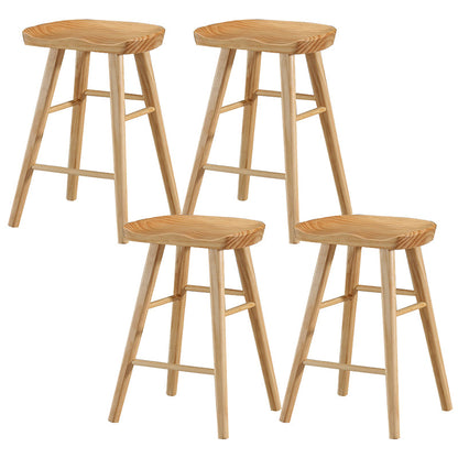 Massivholz Barhocker moderner Rückenless Counterhocker für Bristol