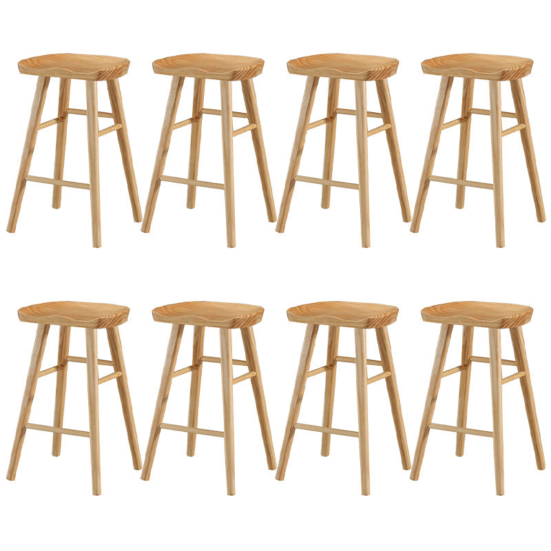 Massivholz Barhocker moderner Rückenless Counterhocker für Bristol