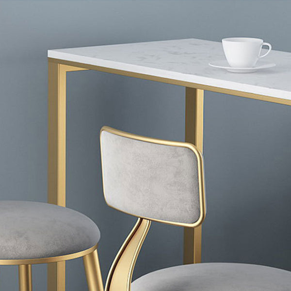 Contemporary Cushion Bar Stool Backrest Barstool with Gold Metal Legs Clearhalo 'Bar Furniture' 'Bar Stools' 'bar_stools' 'furn' 'furn_bar_stools' 'Furniture' 'Kitchen & Dining Furniture' 6579819