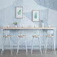 Contemporary Armless Bar Stools Wood Barstools with Footrest Clearhalo 'Bar Furniture' 'Bar Stools' 'bar_stools' 'furn' 'furn_bar_stools' 'Furniture' 'Kitchen & Dining Furniture' 6579844