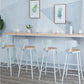 Contemporary Armless Bar Stools Wood Barstools with Footrest Clearhalo 'Bar Furniture' 'Bar Stools' 'bar_stools' 'furn' 'furn_bar_stools' 'Furniture' 'Kitchen & Dining Furniture' 6579848