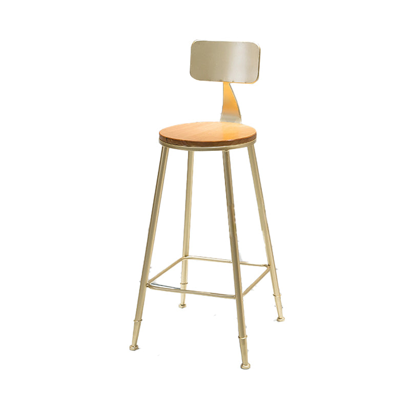 Contemporary Armless Bar Stools Wood Barstools with Footrest Clearhalo 'Bar Furniture' 'Bar Stools' 'bar_stools' 'furn' 'furn_bar_stools' 'Furniture' 'Kitchen & Dining Furniture' 6579849