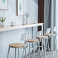 Contemporary Armless Bar Stools Wood Barstools with Footrest Clearhalo 'Bar Furniture' 'Bar Stools' 'bar_stools' 'furn' 'furn_bar_stools' 'Furniture' 'Kitchen & Dining Furniture' 6579854