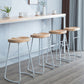 Contemporary Armless Bar Stools Wood Barstools with Footrest Clearhalo 'Bar Furniture' 'Bar Stools' 'bar_stools' 'furn' 'furn_bar_stools' 'Furniture' 'Kitchen & Dining Furniture' 6579857