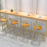 Contemporary Armless Bar Stools Wood Barstools with Footrest Clearhalo 'Bar Furniture' 'Bar Stools' 'bar_stools' 'furn' 'furn_bar_stools' 'Furniture' 'Kitchen & Dining Furniture' 6579859