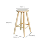 Industrial Solid Wood Bar Stool Backless Counter Stool for Living Room Clearhalo 'Bar Furniture' 'Bar Stools' 'bar_stools' 'furn' 'furn_bar_stools' 'Furniture' 'Kitchen & Dining Furniture' 6579900
