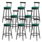 Low Back Metal Barstool Industrial Armless Bar Stool with Footrest