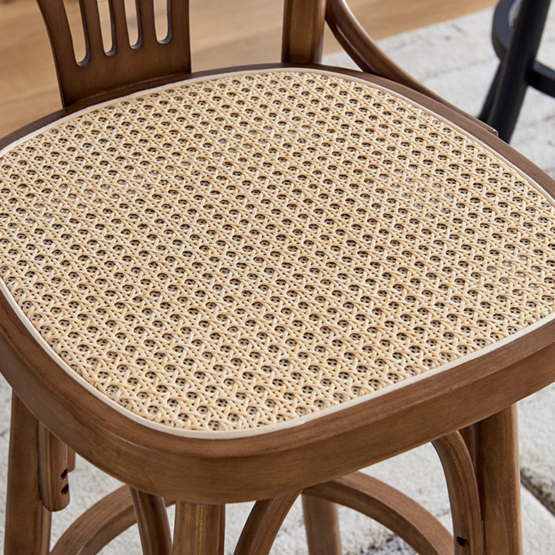 Houten lage achterste bar hoogte ontlasting moderne draaikolk gewapende barkruk