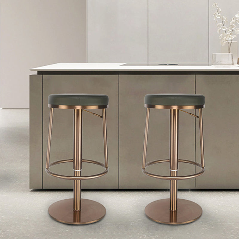 Glam Style Bar Stool Leather Backless Counter Stool for Bristol