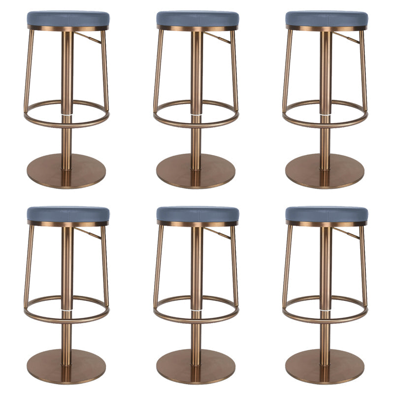 Glam Style Bar Stool Leather Backless Counter Stool for Bristol