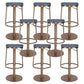 Glam Style Bar Stool Leather Backless Counter Stool for Bristol
