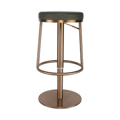 Glam Style Bar Stool Leather Backless Counter Stool for Bristol