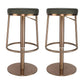Glam Style Bar Stool Leather Backless Counter Stool for Bristol