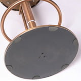 Sgabello da bar in pelle glam in pelle senza schienale per bristol