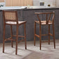 Industrial Low Back Dining Stool Solid Wood Bar Stool with Footrest Clearhalo 'Bar Furniture' 'Bar Stools' 'bar_stools' 'furn' 'furn_bar_stools' 'Furniture' 'Kitchen & Dining Furniture' 6580352