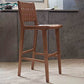 Industrial Low Back Dining Stool Solid Wood Bar Stool with Footrest Clearhalo 'Bar Furniture' 'Bar Stools' 'bar_stools' 'furn' 'furn_bar_stools' 'Furniture' 'Kitchen & Dining Furniture' 6580353