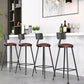 Modern Armless Backrest Counter Stool Iron Bar Stool with Seat and Pedal for Bar Clearhalo 'Bar Furniture' 'Bar Stools' 'bar_stools' 'furn' 'furn_bar_stools' 'Furniture' 'Kitchen & Dining Furniture' 6580371