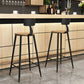 Modern Armless Backrest Counter Stool Iron Bar Stool with Seat and Pedal for Bar Clearhalo 'Bar Furniture' 'Bar Stools' 'bar_stools' 'furn' 'furn_bar_stools' 'Furniture' 'Kitchen & Dining Furniture' 6580372