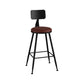 Modern Armless Backrest Counter Stool Iron Bar Stool with Seat and Pedal for Bar Clearhalo 'Bar Furniture' 'Bar Stools' 'bar_stools' 'furn' 'furn_bar_stools' 'Furniture' 'Kitchen & Dining Furniture' 6580394